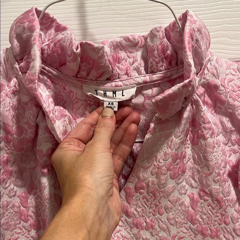 Pink Ruffled Dress - Picture 2 of 3